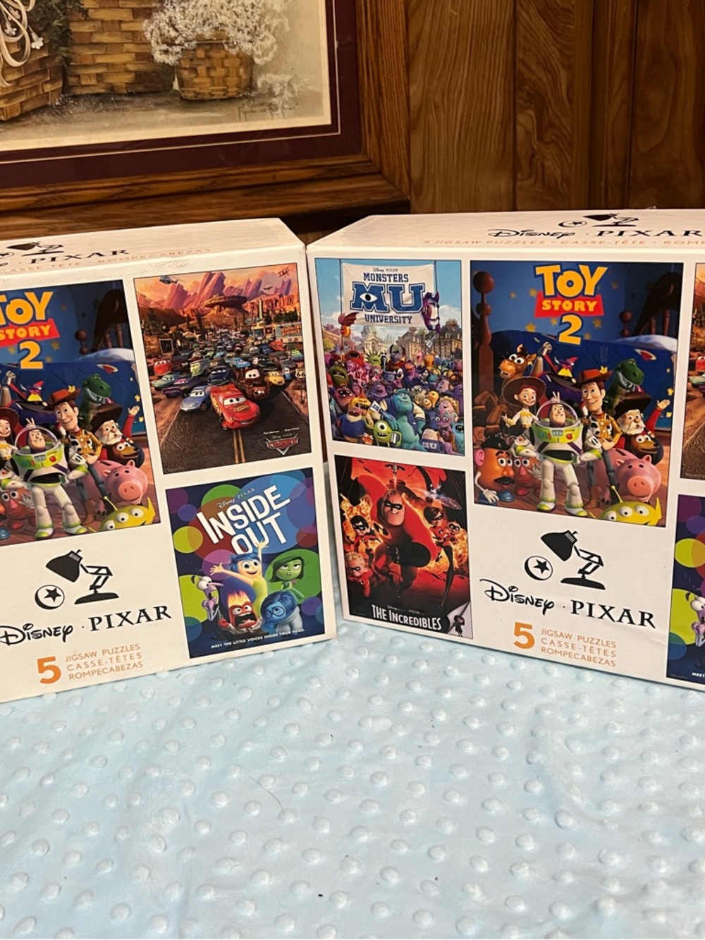 Disney Pixar 5-Pack Kids Jigsaw Puzzle Set - White Box